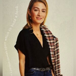 NWOT Cabi Replay Top in Black